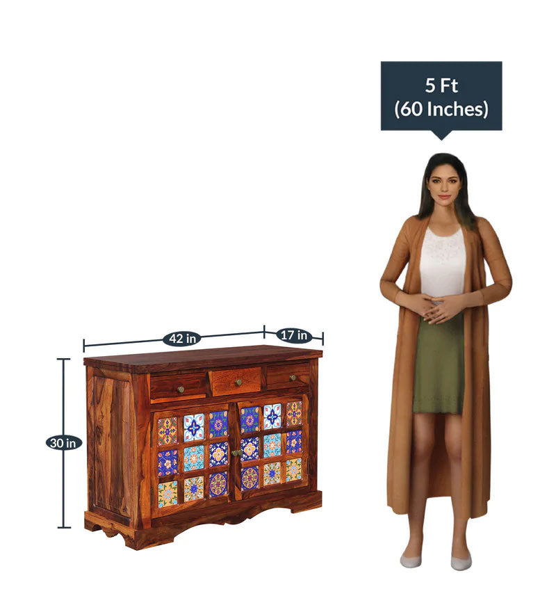 Hamlet Solid Wood Sideboard in Honey Oak Finish