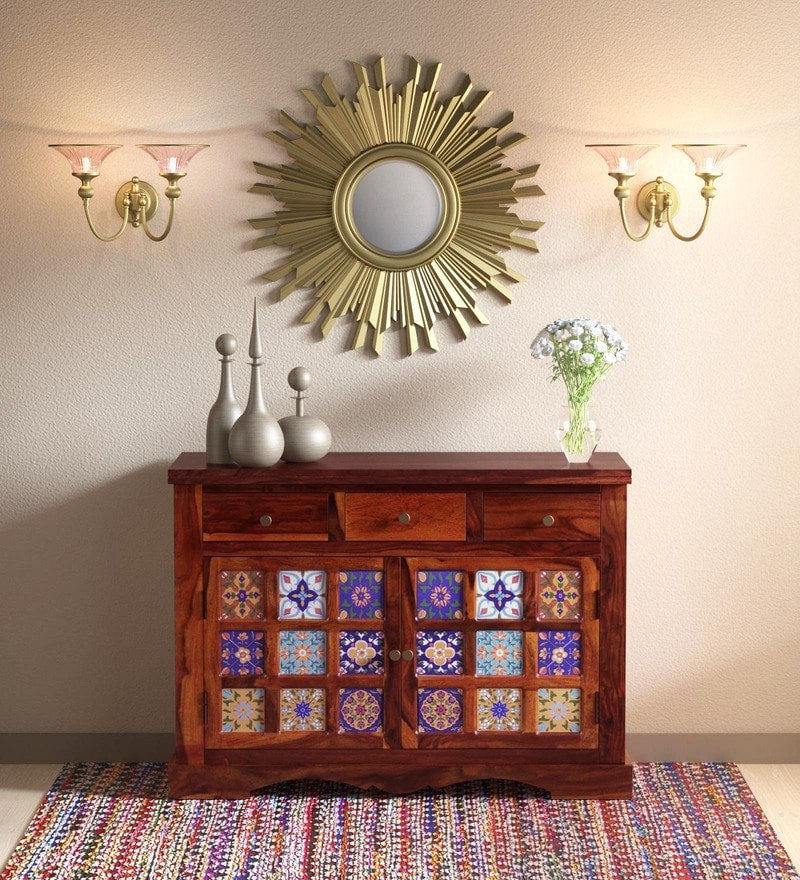 Hamlet Solid Wood Sideboard in Honey Oak Finish