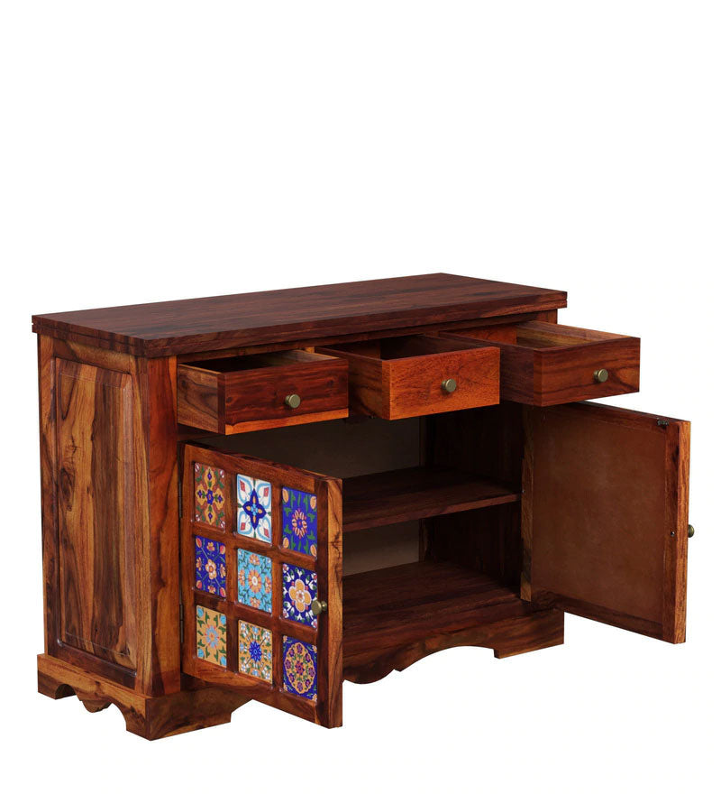 Hamlet Solid Wood Sideboard in Honey Oak Finish
