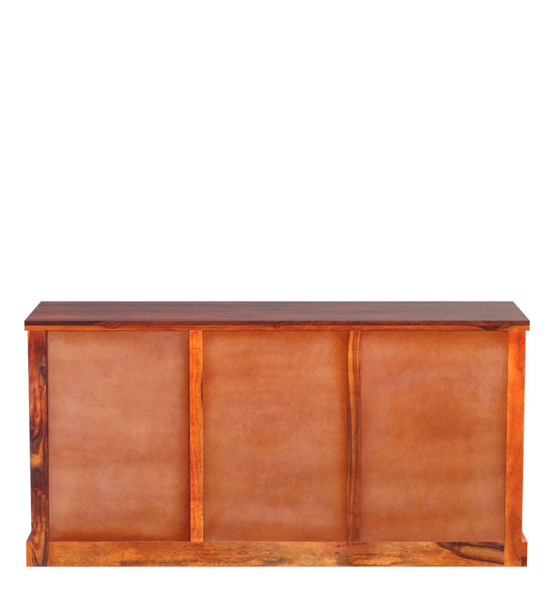 Roger Sideboard Solid Wood Sideboard in Honey Oak Finish
