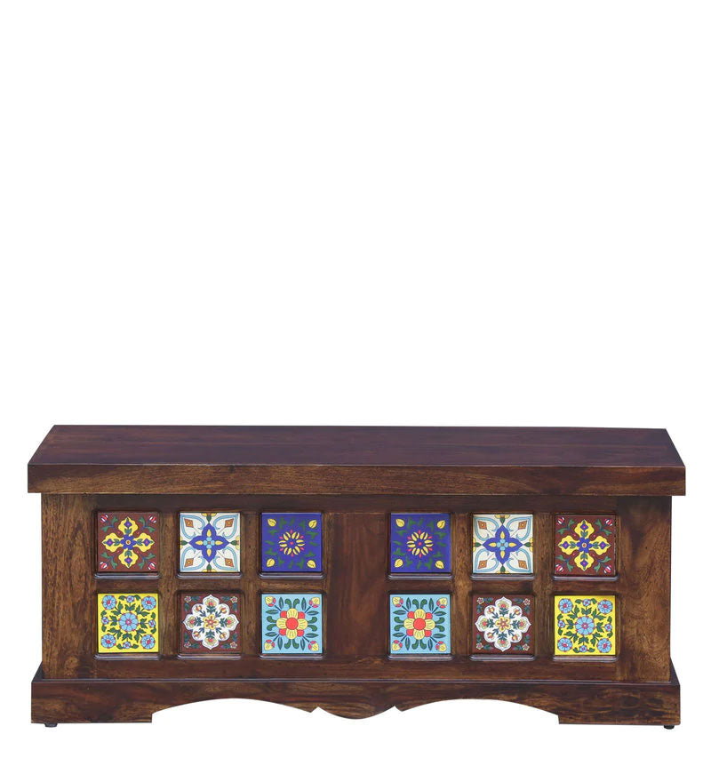 Paladin Wood Trunk in Provincial Teak Finish