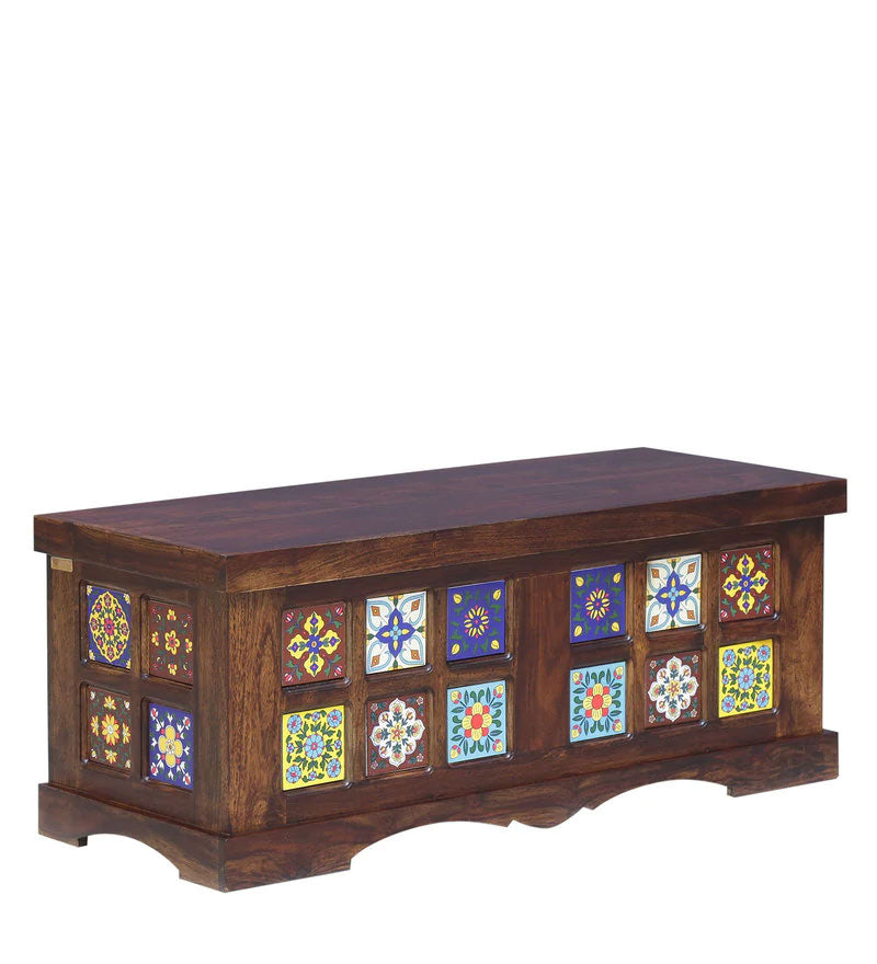 Paladin Wood Trunk in Provincial Teak Finish