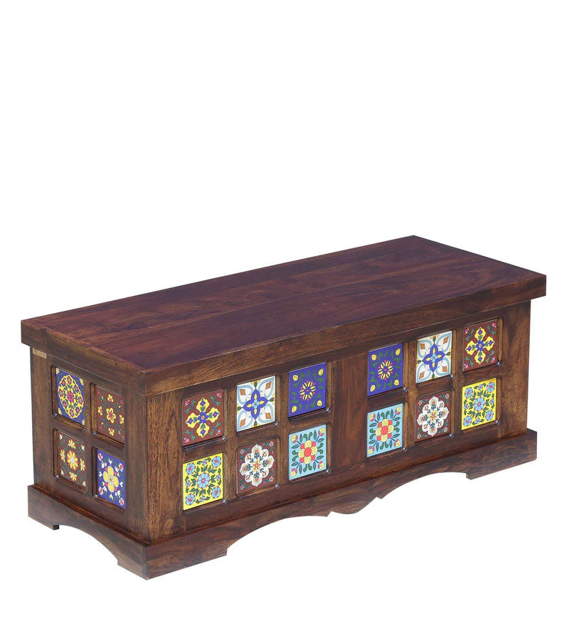 Paladin Wood Trunk in Provincial Teak Finish