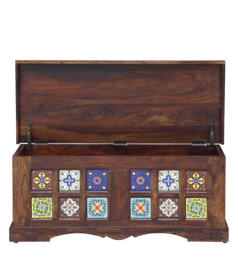 Paladin Wood Trunk in Provincial Teak Finish