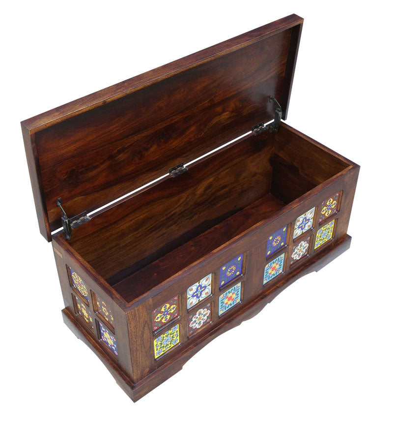 Paladin Wood Trunk in Provincial Teak Finish