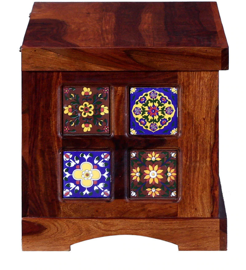 Advocate Wood Trunk in Honey Oak Finish