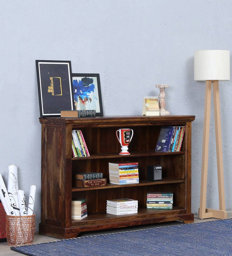 Fanny Solid Book Shelf in Provincial Teak Finish