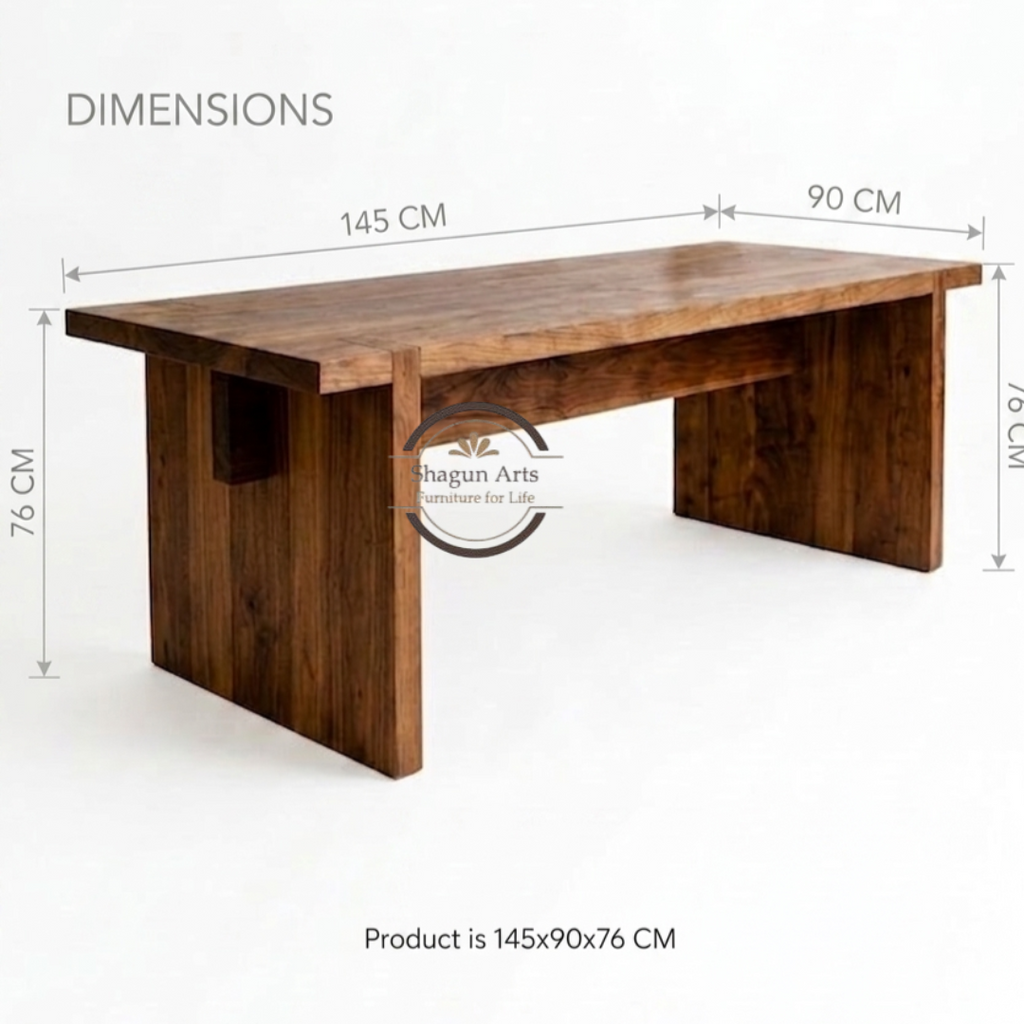 Solid Sheesham Wooden Dining & Workspace Table