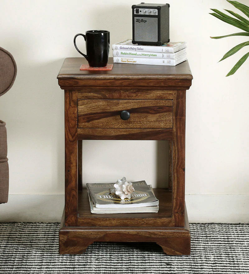 Allan Bed Stanfield Solid Wood Night Stand in Provincial Teak Finish