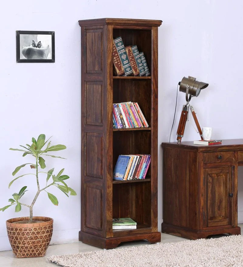 Eve Loft Solid Wood Book Shelf in Provincial Teak Finish