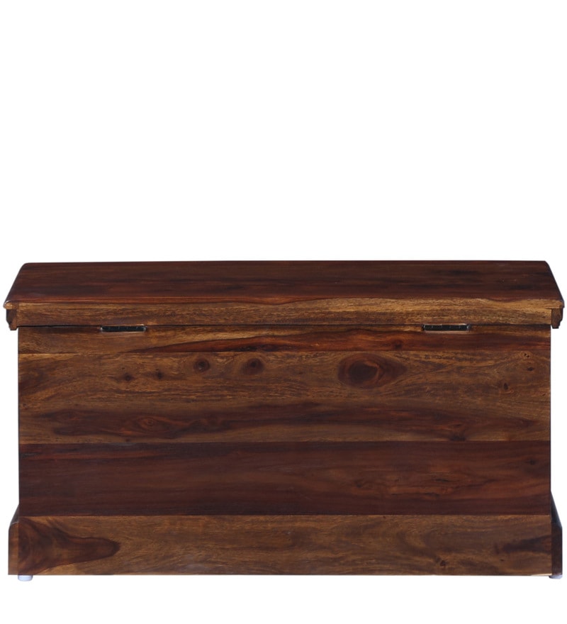 Boho Trunk Box  Wood Trunk in Provincial Teak Finish