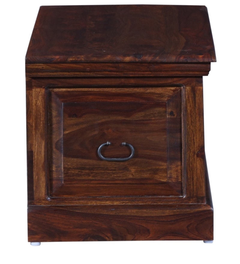 Boho Trunk Box  Wood Trunk in Provincial Teak Finish