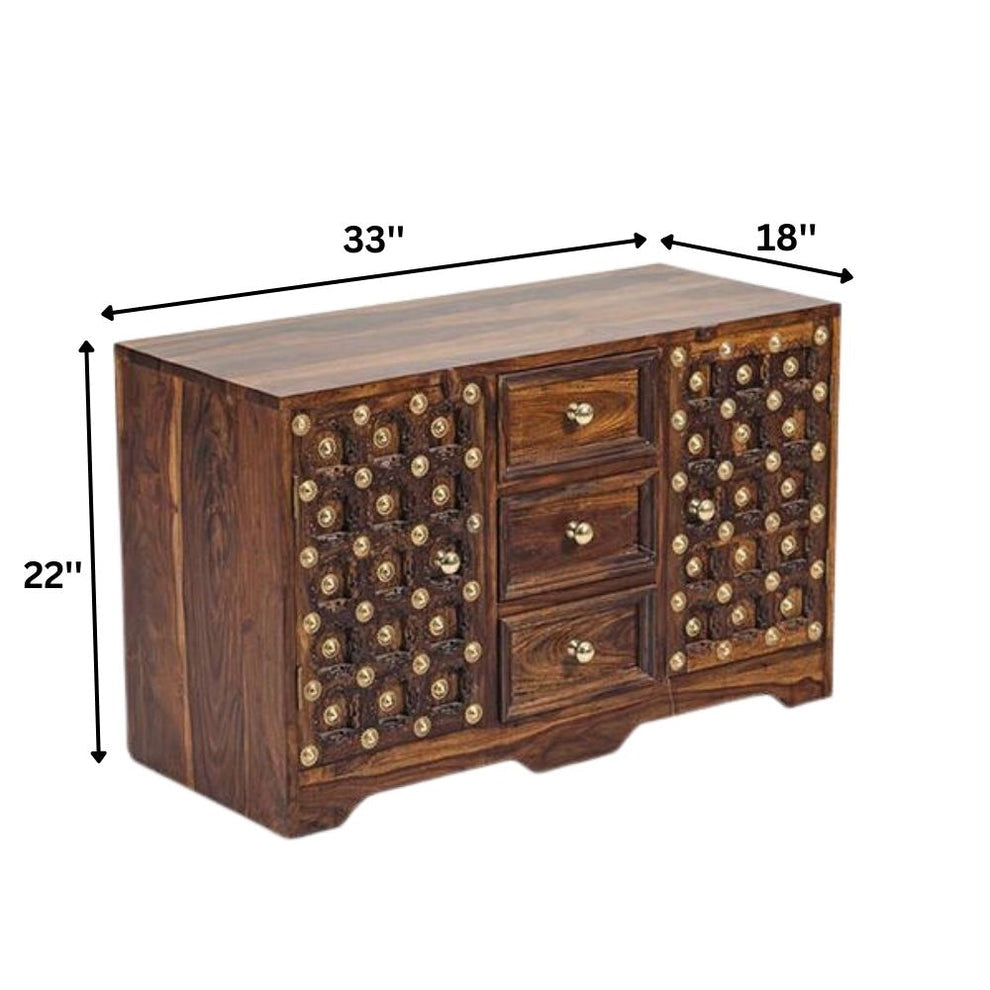 Merritt Solid Sheesham Wood Chest of Drawer