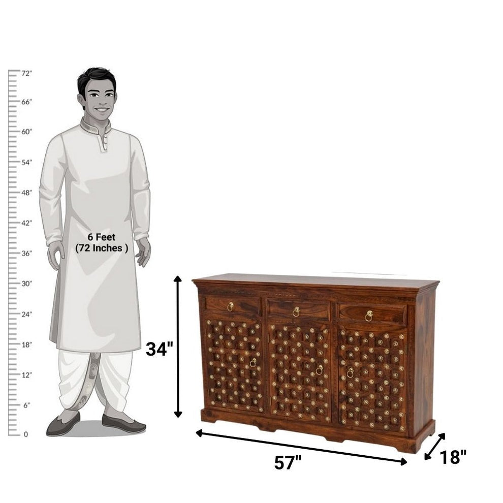 Hartley Solid Sheesham Wood Sideboard