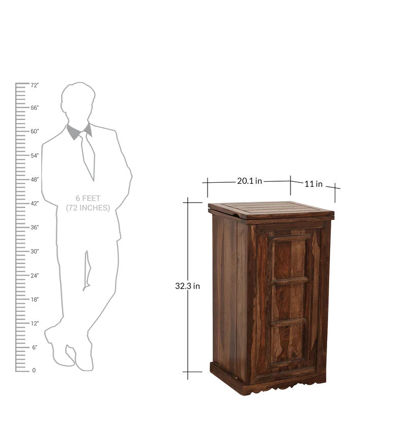 Dumont Bar Cabinet In Honey Finish
