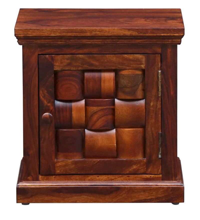 Cambrey Bed Woodway Solid Wood Bedside Cabinet in Honey Oak Finish