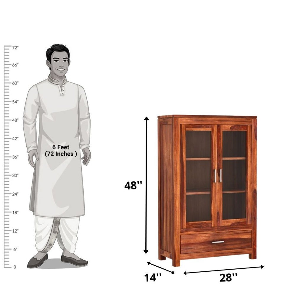 Briar Solid Sheesham Wood Bookshelf