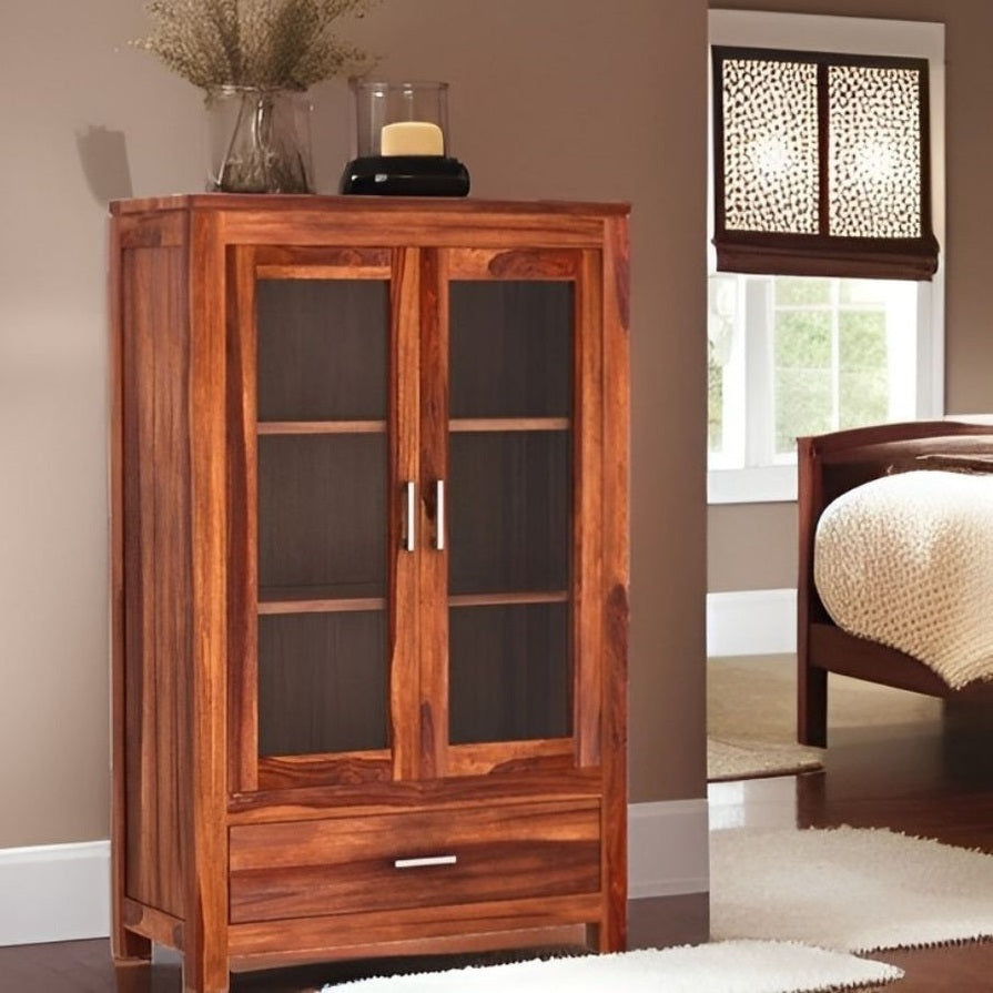 Briar Solid Sheesham Wood Bookshelf