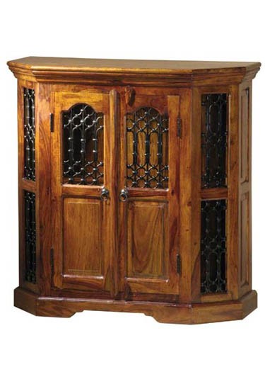 Hurtado Sheeshams Wood Cabinet 