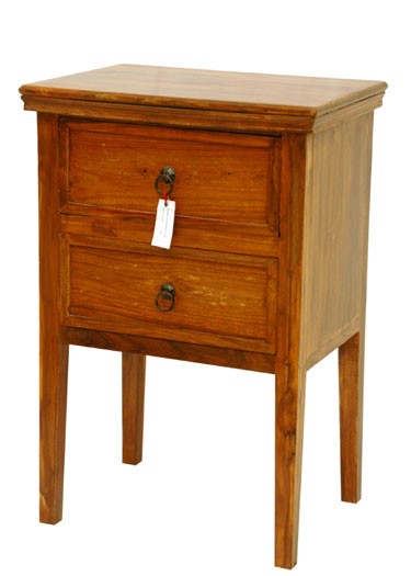 Bedside Table with Two Drawers