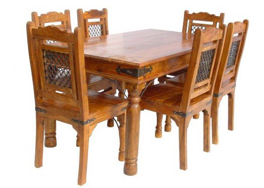 Cambrey Solide Sheesham Wood Dining Table 