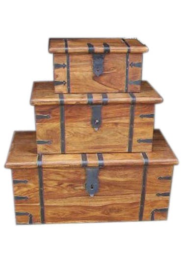 Alfie Solid Wood  Box Set Of Three