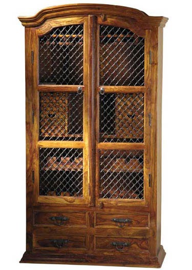 wine Solid Sheesham wood cabinets 