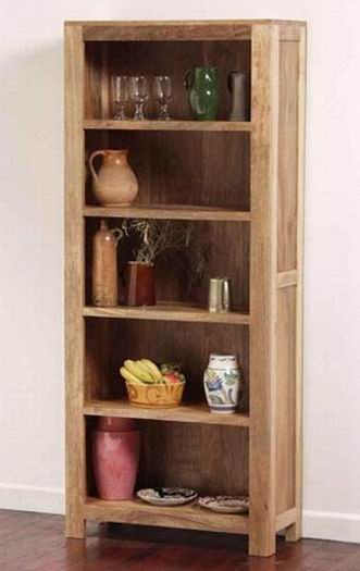 Stigen Solid Sheesham Wood Book Shelf