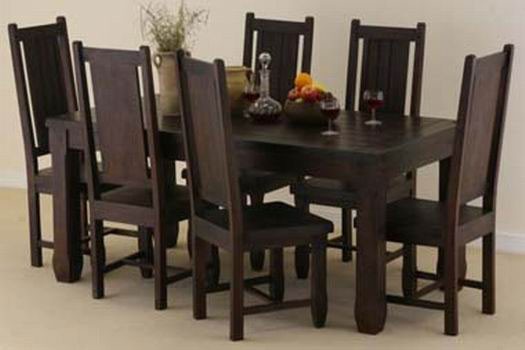 Gorsin solide Sheesham Wood Dining Table 