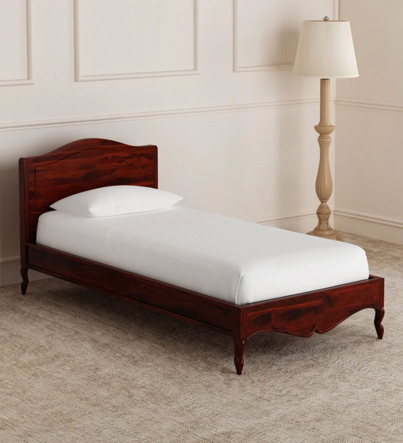 Hout Bed Clifford Solid Wood Single Bed in Honey Oak Finish