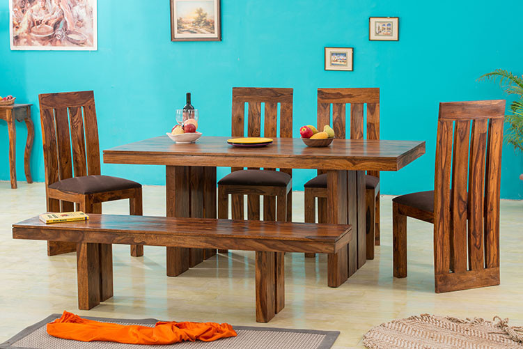 Dining Table With 4 Chairs And 1 Bench