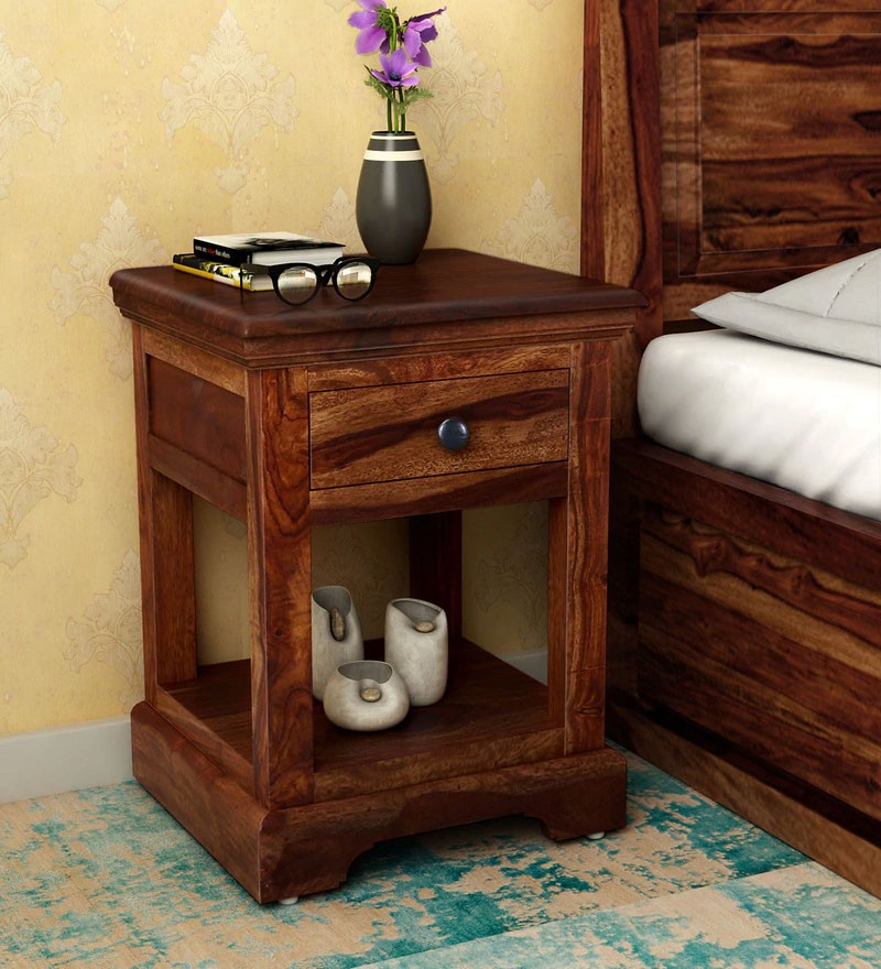 Allan Bed Stanfield Solid Wood Night Stand in Provincial Teak Finish