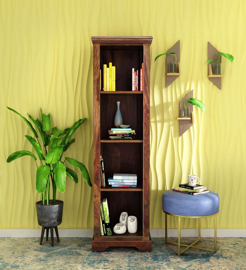 Eve Loft Solid Wood Book Shelf in Provincial Teak Finish