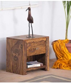 Roundhill Sheesham Wood Bedside Tables