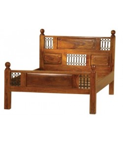 Swirl Solid Wood Bed