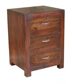 Sonic Bedside Table with Three Drawers