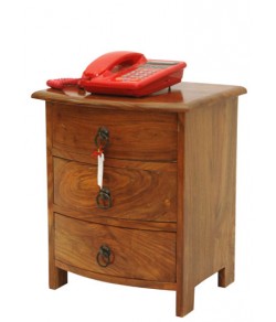 Drawer Bedside Table with Three 