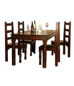 Warrican Extendable Solide Sheesham Wood Dining Table 