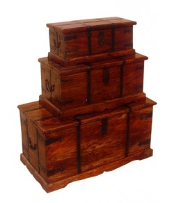 Tuskar Solidwood Storage Box Set of three 