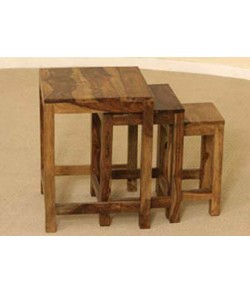 Kerry Solid Sheesham Wood Nest of Tables 