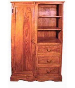 Adolph Solid Wood Hutch Cabinet 