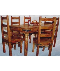 Garret Solid Sheesham Wood 6 seater dining table