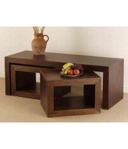 Aubrey Solid Wood Coffee Table 