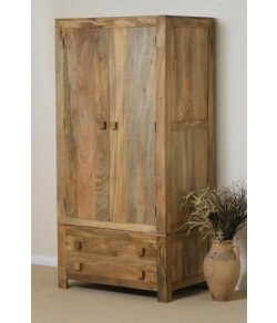 Avilys Solid Wood 2 Door Wardrobe in Provincial 