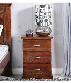 Thee drawer side table