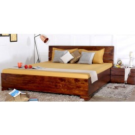 Solid Wood Allan Queen And King Size storage bed