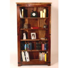 Siramika Solid Wood Book Shelf in Honey Oak Finish