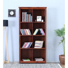 Osias Solid Wood Book Shelf in Honey Oak Finish