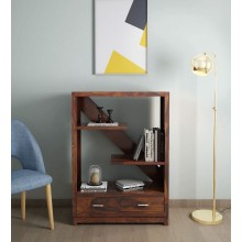Pietro Solid Wood Book Shelf in Dual Tone Finish