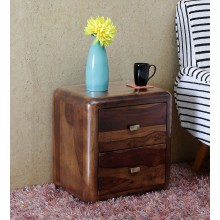 Cambrey Bed Jeane Solid Wood Bedside Chest in Provincial Teak Finish